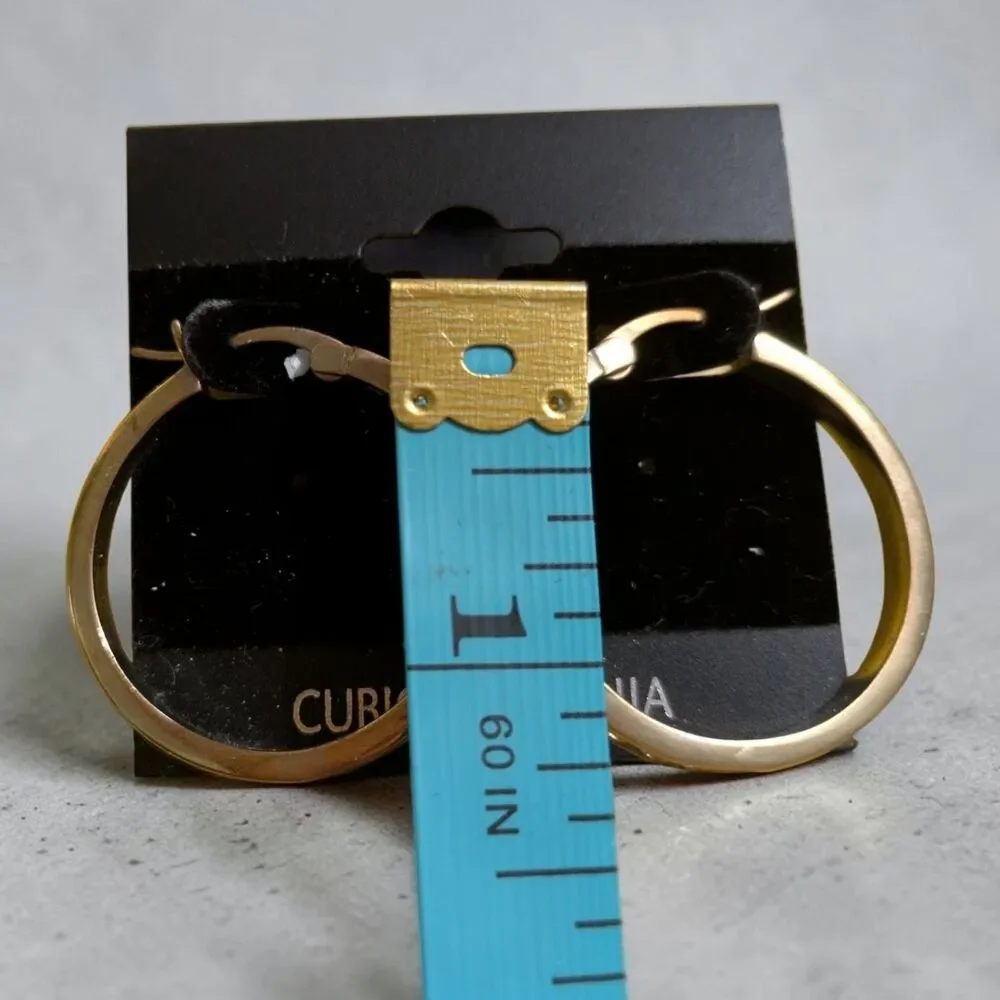 Gold Tone Rhinestone Hoop Earrings, Pave Crystal Round Hoops, Statement Jewelry